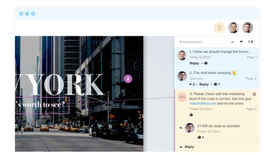 5 principles for managing brand governance - proof being reviewed and commented