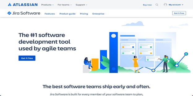 atlassian jira software development tool used by agile teams