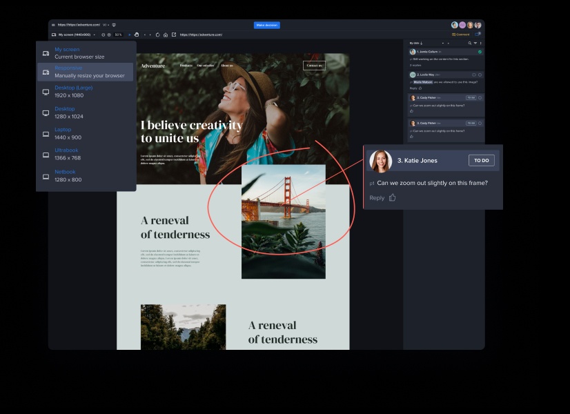Capture feedback on live and static websites–no PDF staging needed