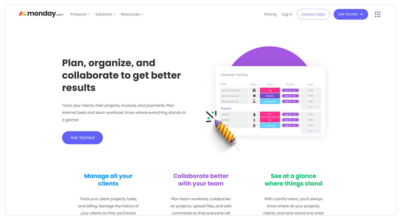 Creative teams with tried-and-true creative processes will love monday.com for its customizable boards,