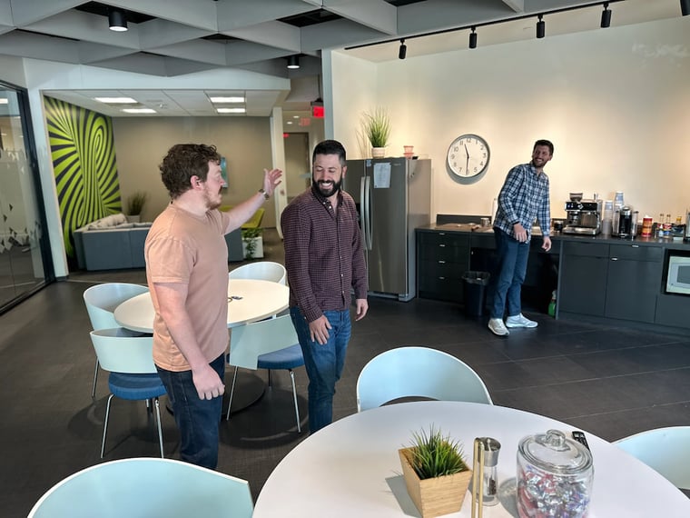 Dallas office lounge of Ziflow in Texas