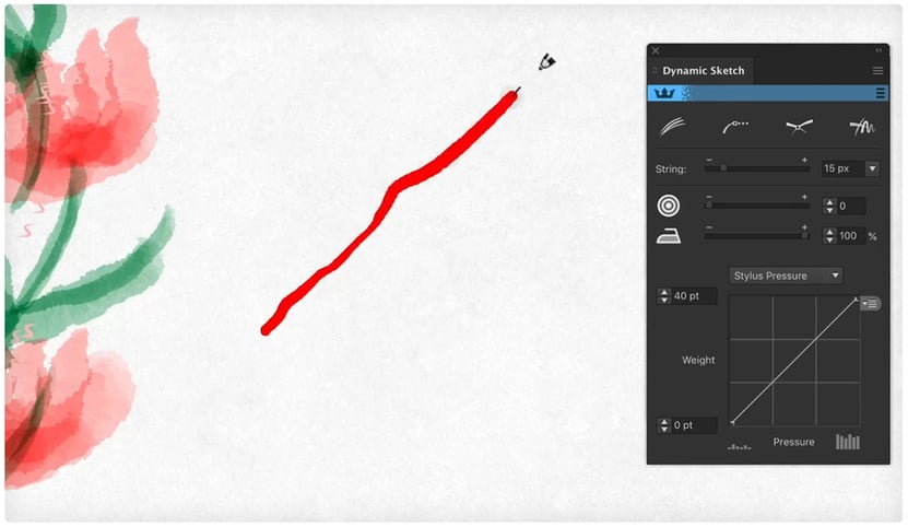 DynamicSketch toolbar for styles adjustments - Adobe Illustrator plugin
