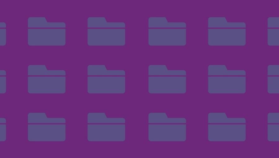 Project folders for review and approval organized within a grid