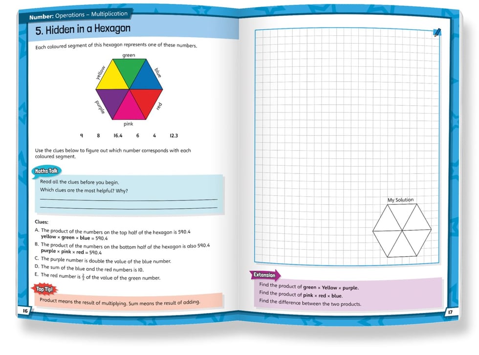 Folens publishing Math students book with geometry unit