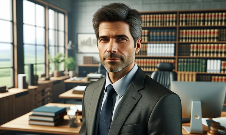 General Counsel standing in his office