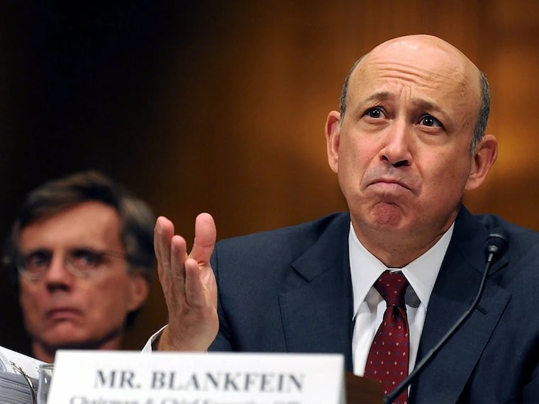 Goldman Sachs in a courtroom