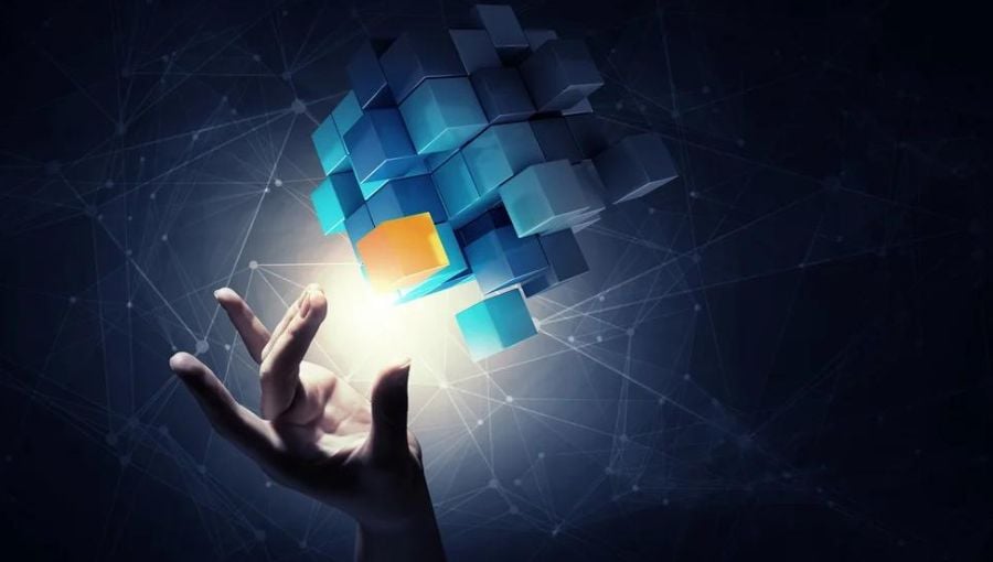 Human's hand reaching cubic shapes from many others - Dynamic creative optimization (DCO): What it is & why it is so powerful for creative teams