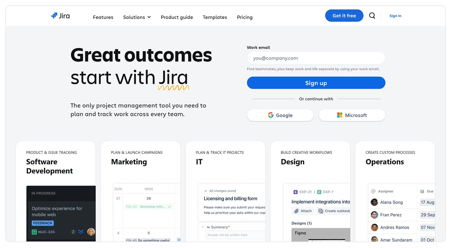 Jira It offers many of the powerful features and customization options development teams