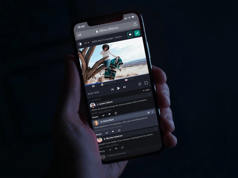 Mobile UI ziflow enhancement