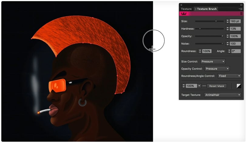 Texturino toolbar for graphics adjustments Adobe Illustrator plugin
