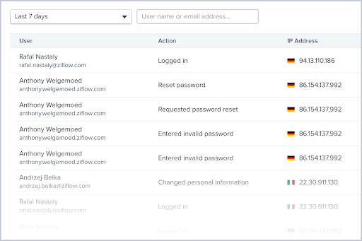 authentication log