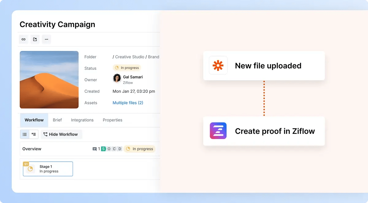 Automate proof creation with Zapier automation