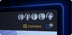 Centralized collaboration, proof decision makers avatars list - Product Overview of Ziflow