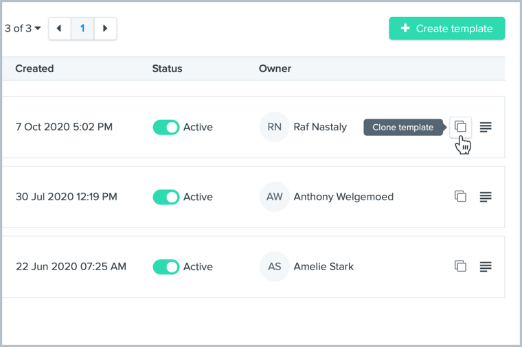 Cloning workflow feature of Ziflow's project