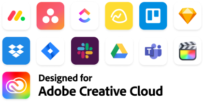 Designed for Adobe Creative Cloud dark background