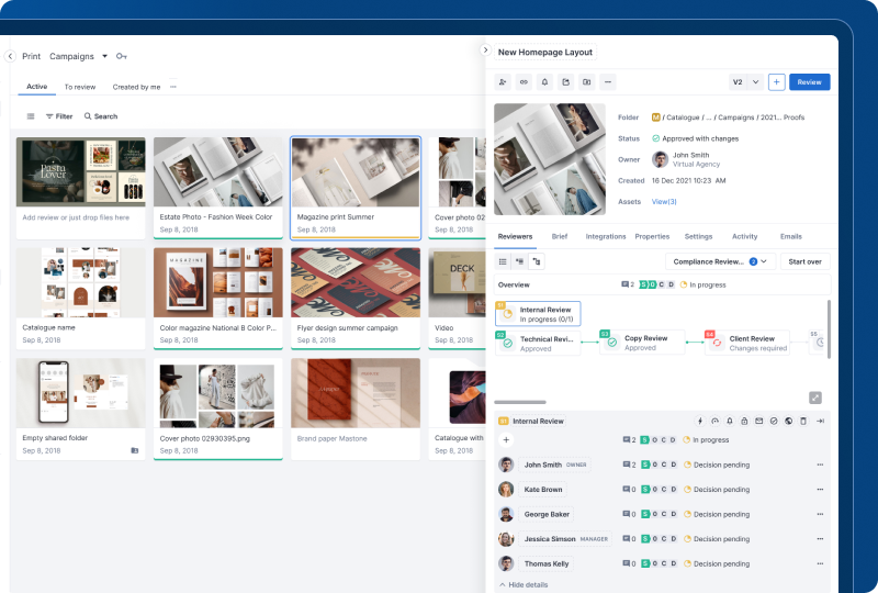 Details of reviewed creative content in an online reviewing platform