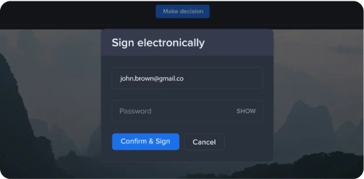 Electronic signature of Ziflow in a proof - Product Overview