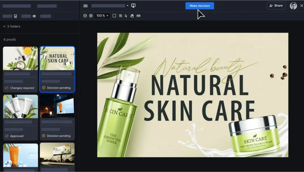 Enterprise - Campaign-level reviews with Ziflow gallery view layout