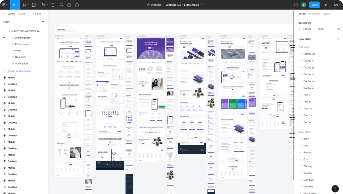 Ziflow Figma toolkit overview interface