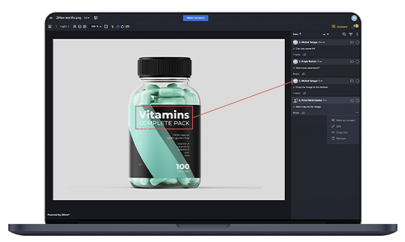 Healthcare proofing ui