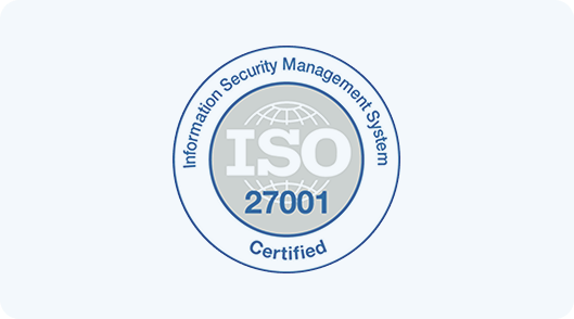 ISO 27001 Certified - Internation gold standard for information security management