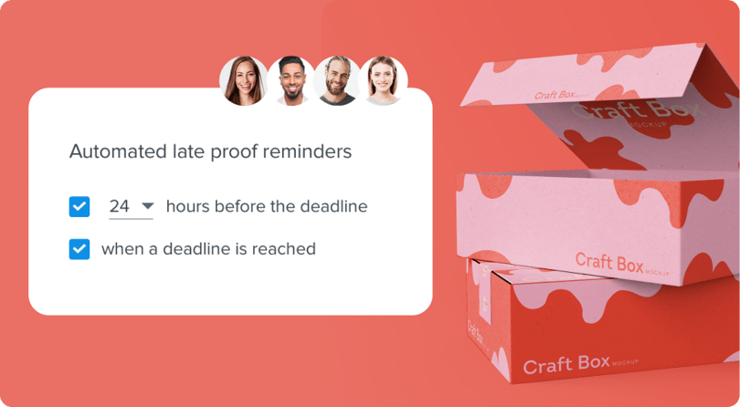 Keep projects on track - automated reminders prompt reviewers