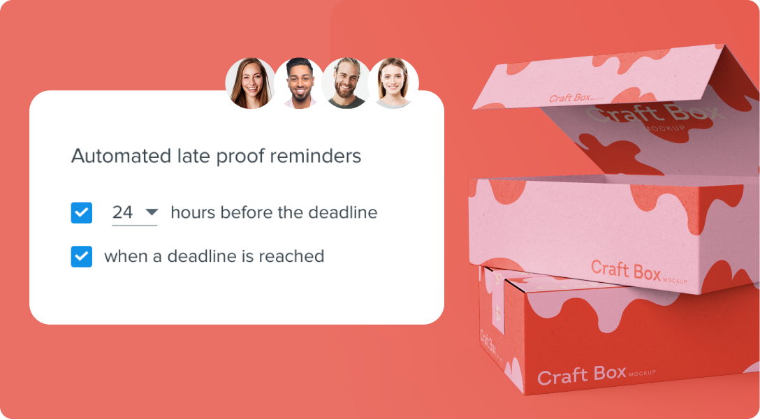 Keep projects on track - automated reminders prompt reviewers