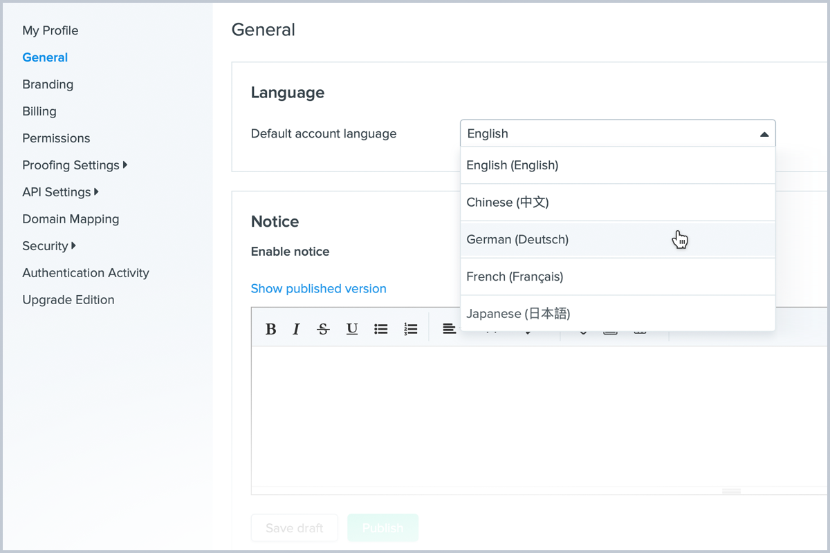 language