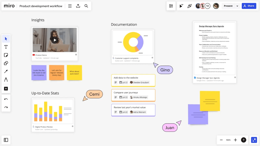 miro online software projects view