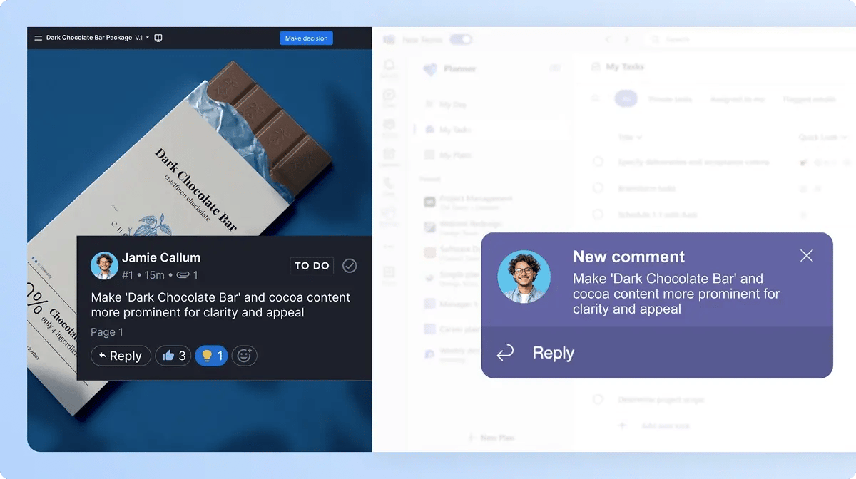 Never miss critical feedback - New comment notification in Microsoft Teams