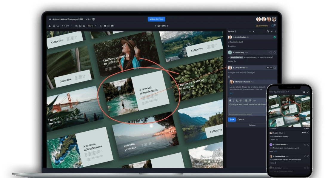 Online ad proofing with an use of Ziflow proof viewer