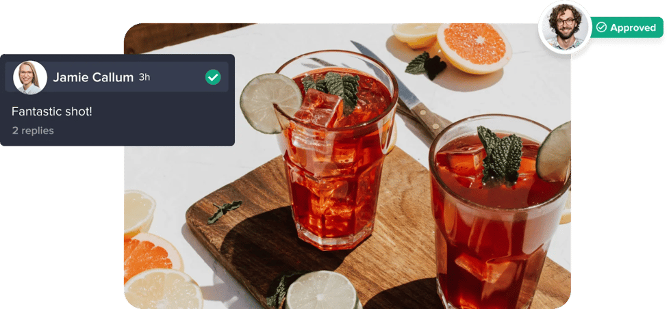 Online proofing tool for creative review with Google translate feature