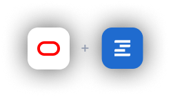 Oracle Netsuite and Ziflow icons integrated