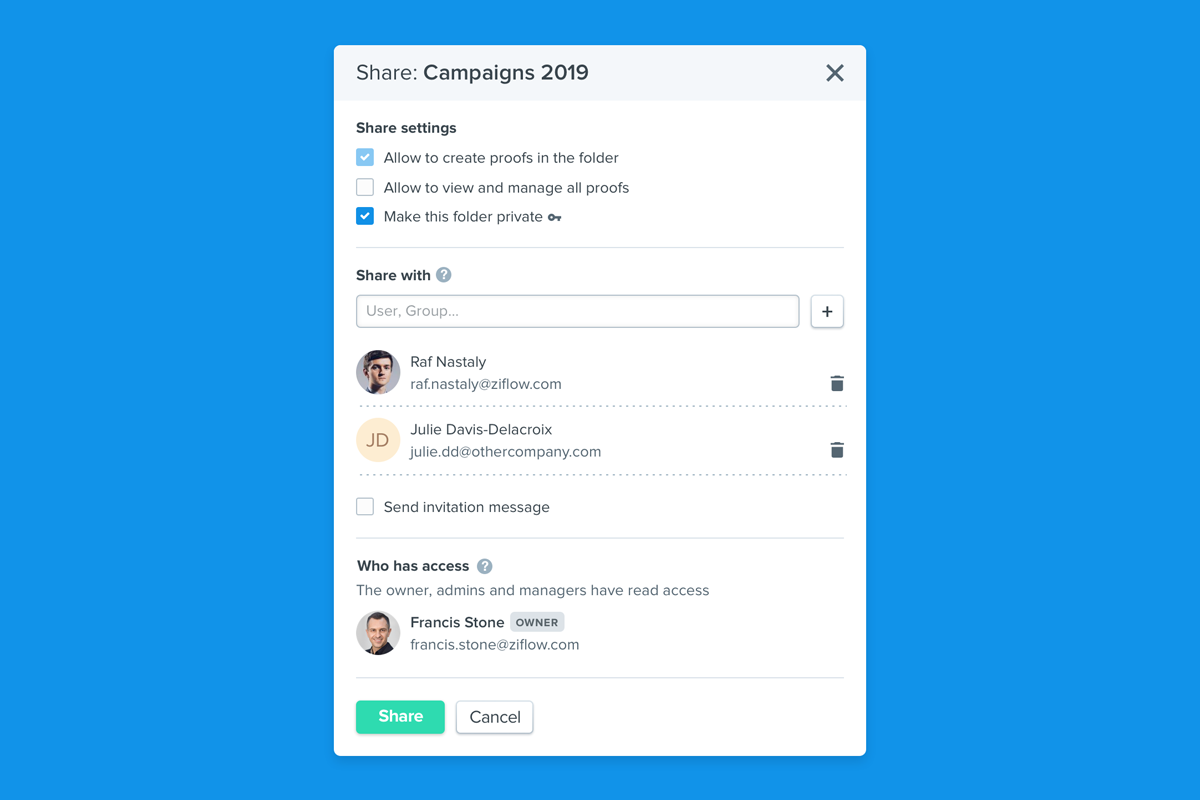 Share folders