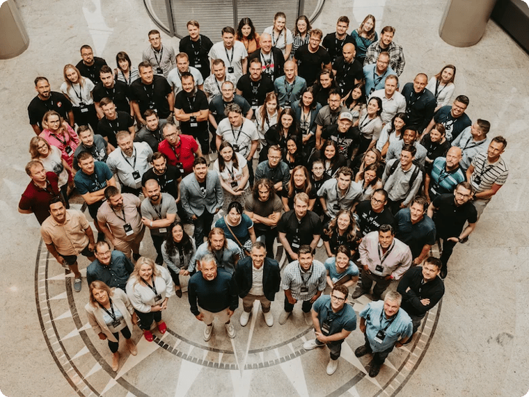 Ziflow team in a company meetup